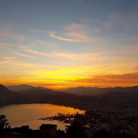 Sonniges Paradies Mit Seeblick Und Panoramaterrasse Lugano Ngoại thất bức ảnh