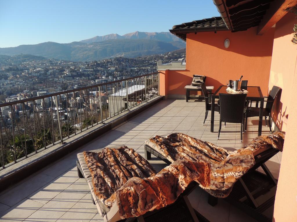Sonniges Paradies Mit Seeblick Und Panoramaterrasse Lugano Ngoại thất bức ảnh