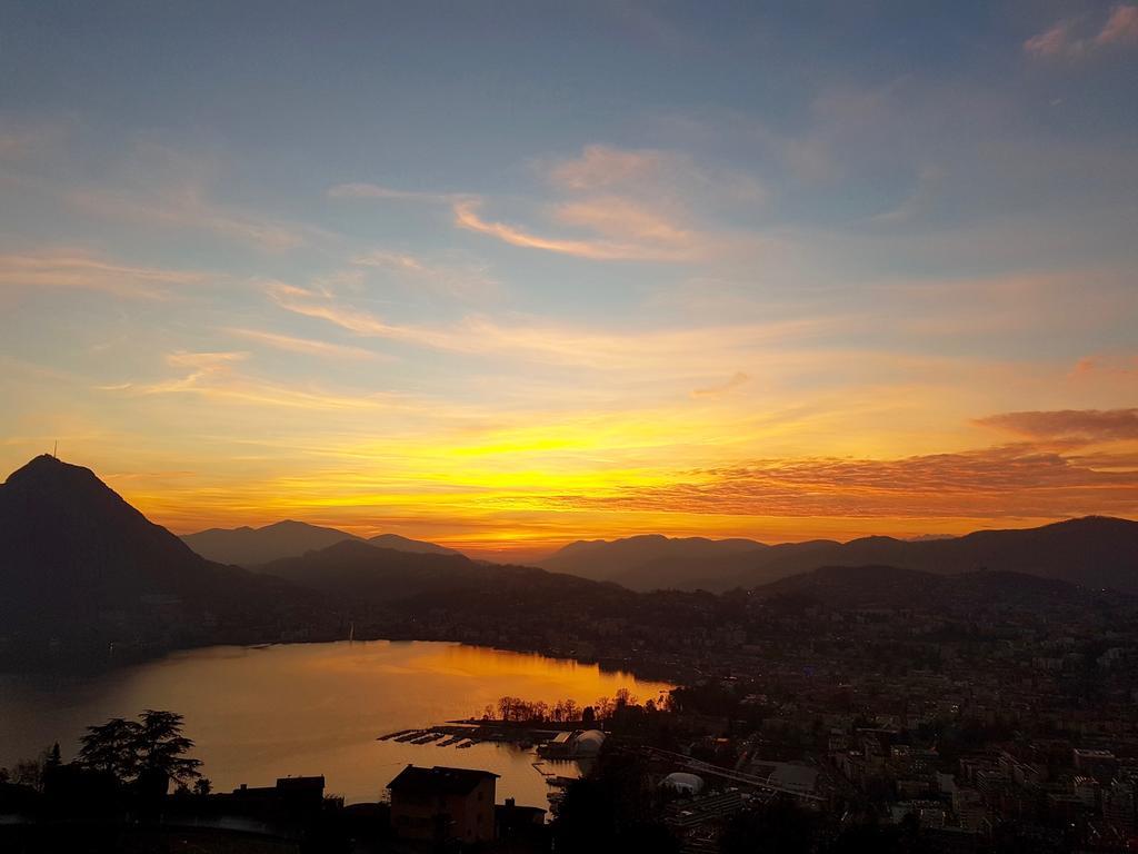 Sonniges Paradies Mit Seeblick Und Panoramaterrasse Lugano Ngoại thất bức ảnh